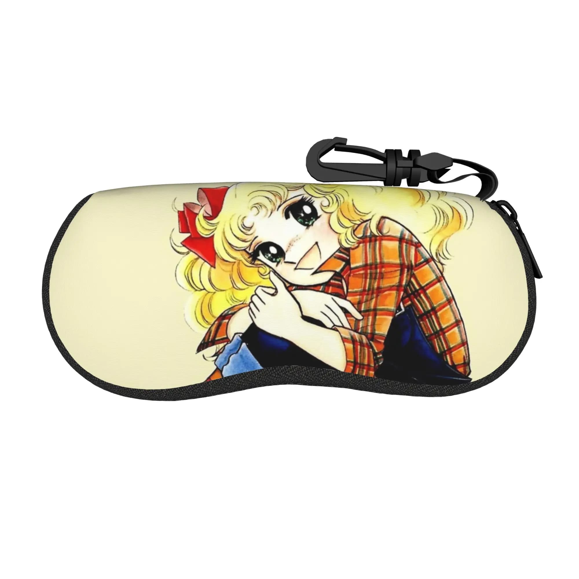 Candy Candy Anime Astuccio per occhiali giallo per uomo e donna, scatola protettiva per occhiali da lettura, scatola regalo per occhiali