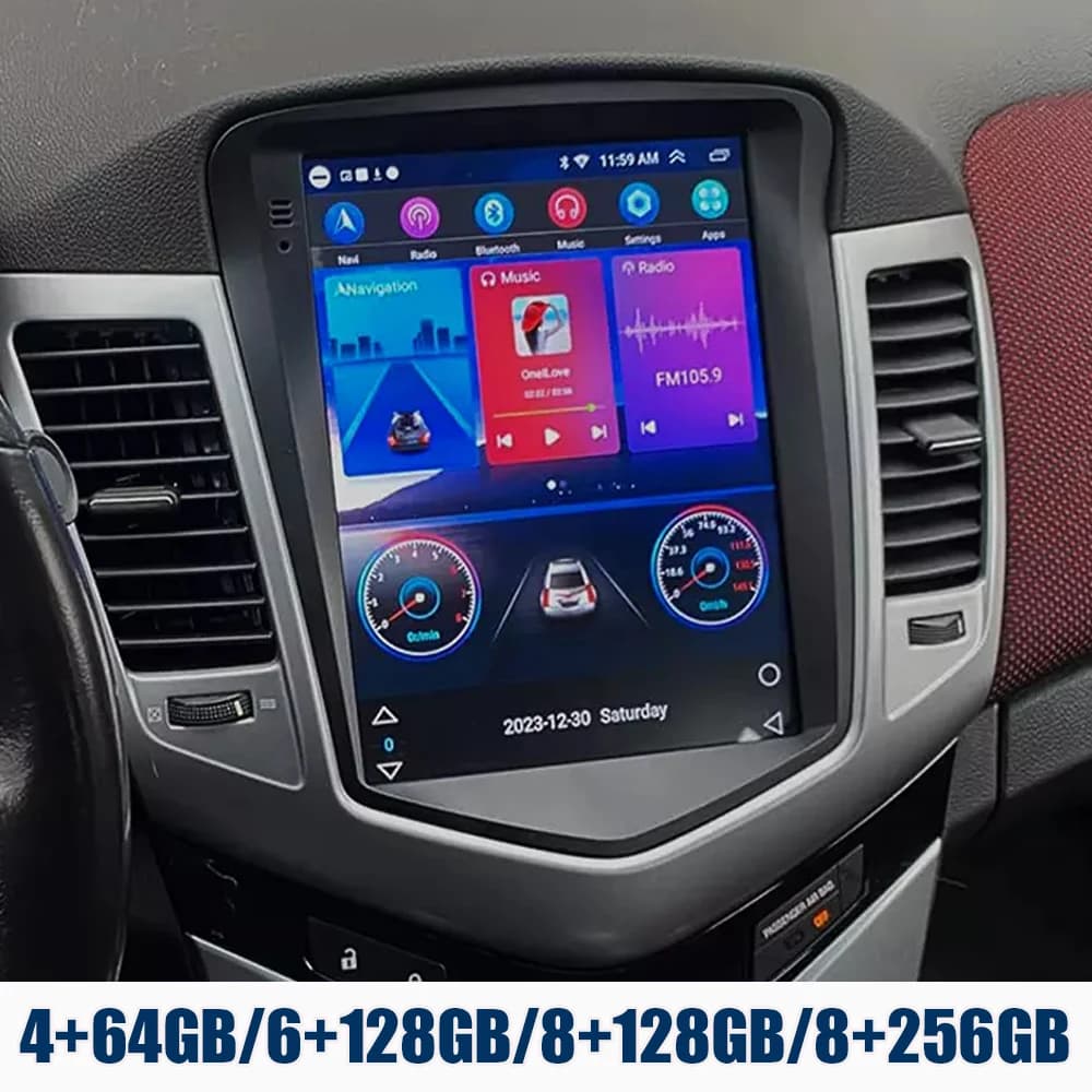 9.7 ''Android 15 Autoradio Lettore di Navigazione Per Chevrolet Cruze J300 2008 - 2012 2din Lettore Multimediale GPS CarPlay Auto FM DSP