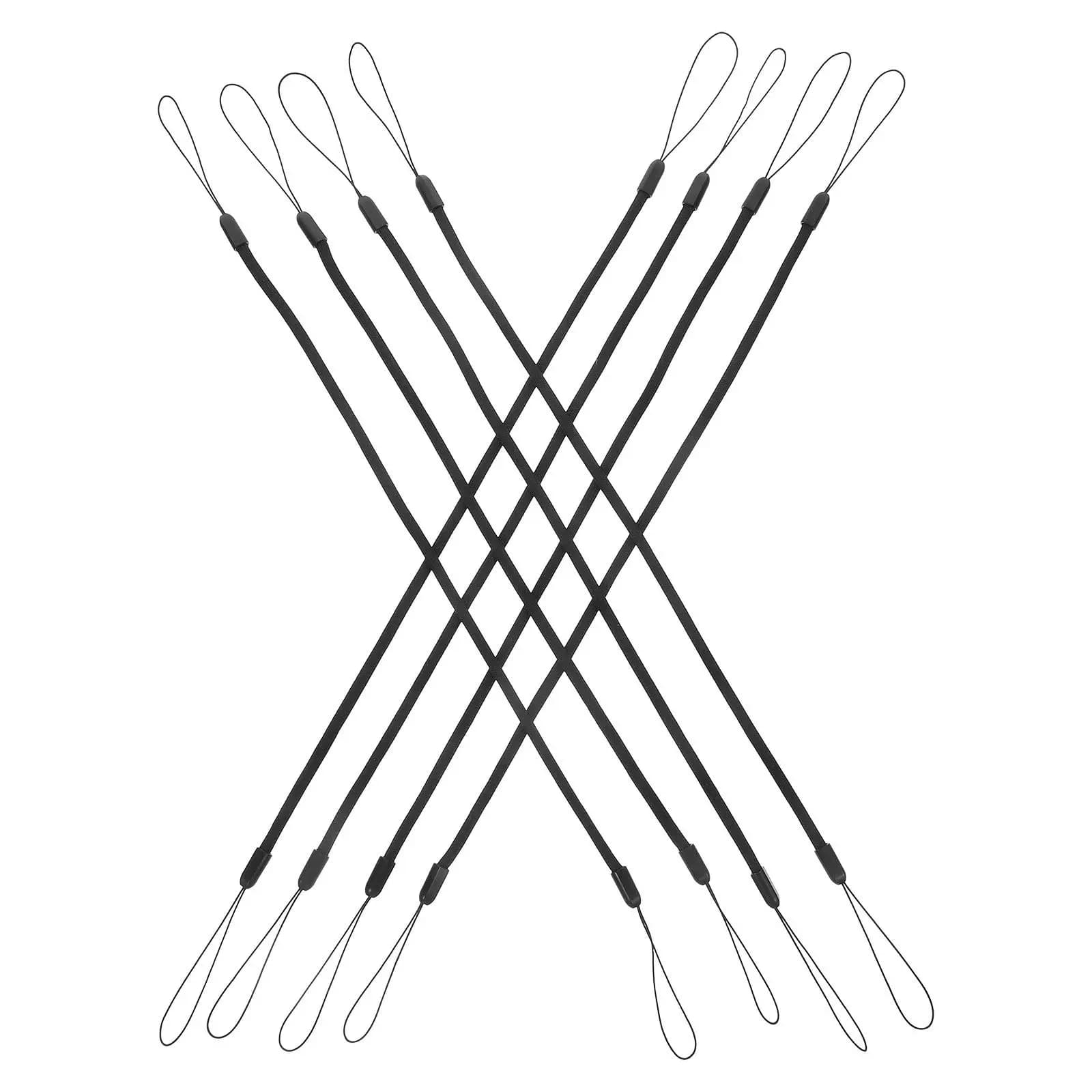 Set di 8 Laccetti Elastici Retrattili Comfort Fit per Badge, Mascherine, Penne Stylus, Penne Touchscreen, Penne da Disegno, Cinghie da Collo