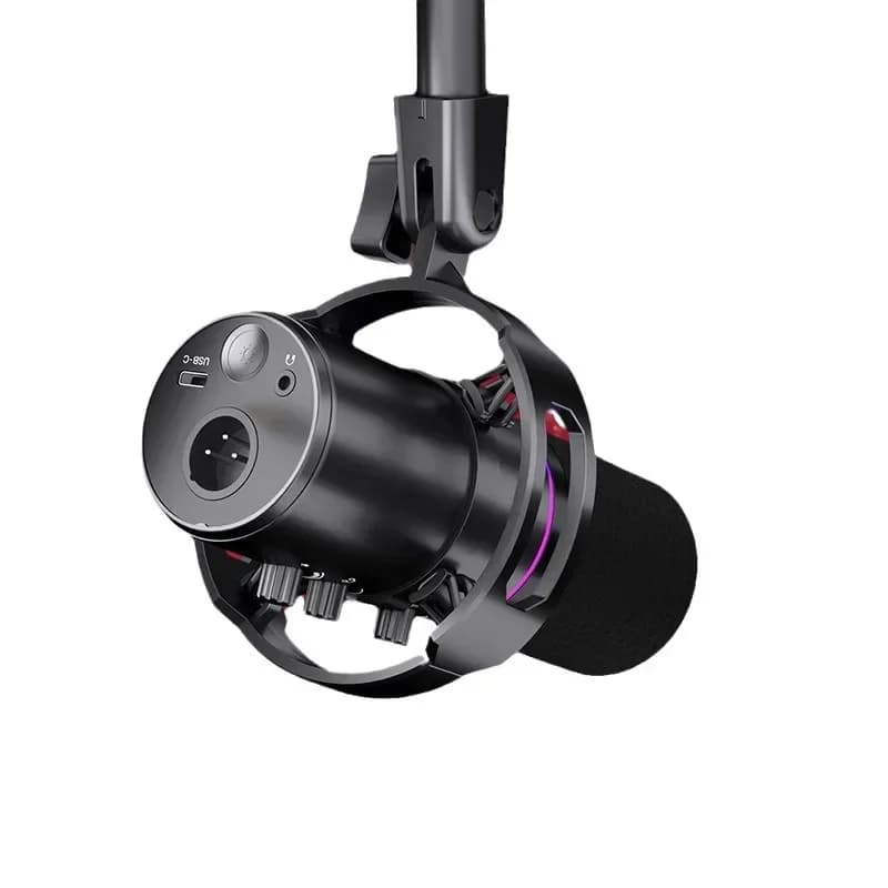 Microfono dinamico WM8 XLR con scheda audio 48V registrazione doppiamento dispositivo di canto Computer USB Gioco Microfono LIVE