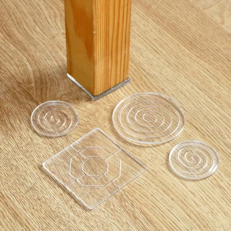 Tappetino antiscivolo in silicone trasparente Tappetini per mobili Gambe del tavolo Piedini del divano Foglio adesivo in PU Tappetino pratico silenzioso impermeabile