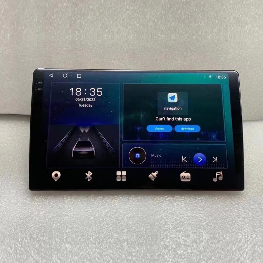 2K 1200*2000 9 "TS18 Carplay Auto Android 14.0 6G + 128G 8Core autoradio lettore DVD GPS WIFI Bluetooth per universale