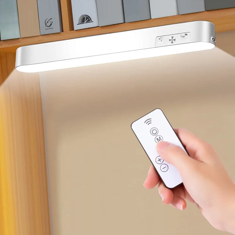Lampada da Tavolo LED Magnetica Ricaricabile USB, Luce Notturna Bianca Calda, Controllo Touch, Lampada da Scrivania Wireless