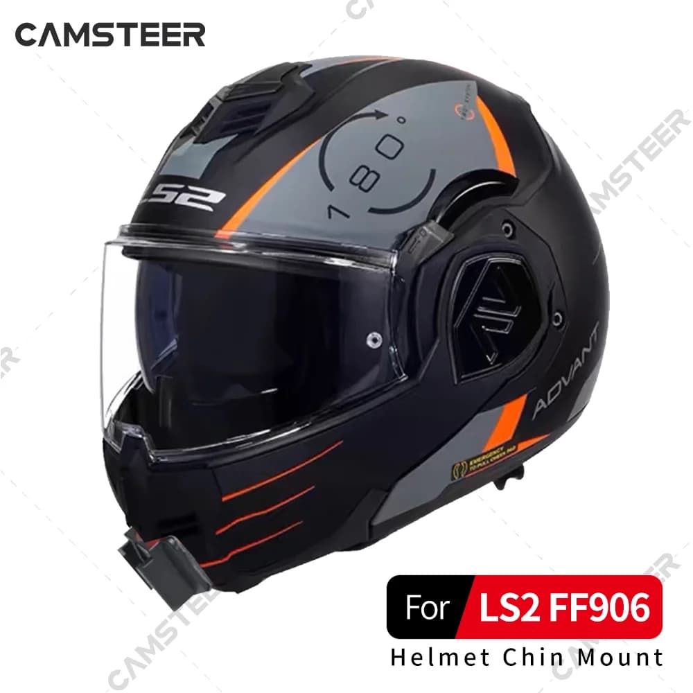 LS2 FF906 casco supporto per mento in alluminio personalizzato per GoPro Hero 12 11 10 9 8 Insta360 X4 X3 Ace pro DJI Action 3 4 accessorio per fotocamera