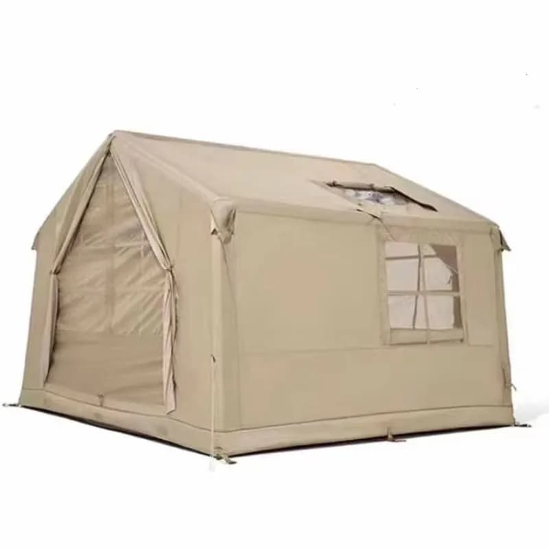 2025 Clear Color Inflatable Air Cabin Tent For Family Outdoor Camping With Foil For Winter