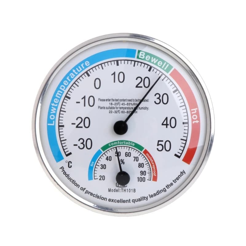 Portable analog thermometer, hygrometer, temperature, humidity, monitor