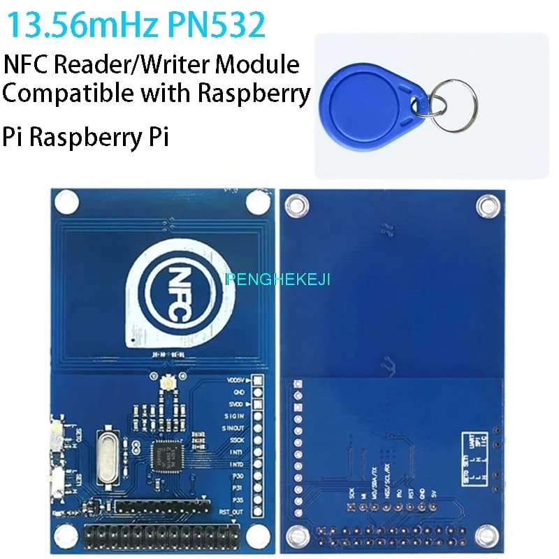 NFC reader/write module with Raspberry Pi Raspberry Pi compatible PN532 card from 13,56 mHz
