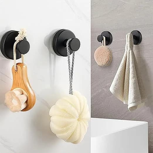 Ganci a ventosa in plastica senza foratura, impermeabili, per appendere asciugamani in bagno e cucina
