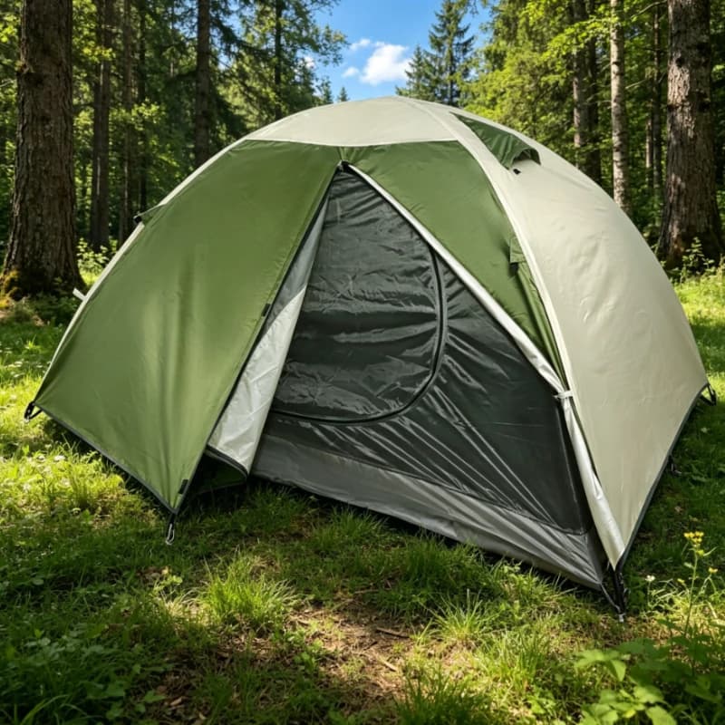 Backpacking Tent 2 Person Lightweight Camping Tents Double Layer Waterproof Portable Handbag for Hiking Travel Pole New
