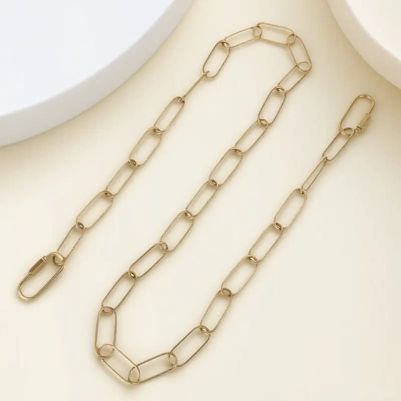 1Set Pendant Light Hangings Chain Industrial Iron Heavy Duty Chandelier Chain Lock Extension for Home Office Lighting Fixtures