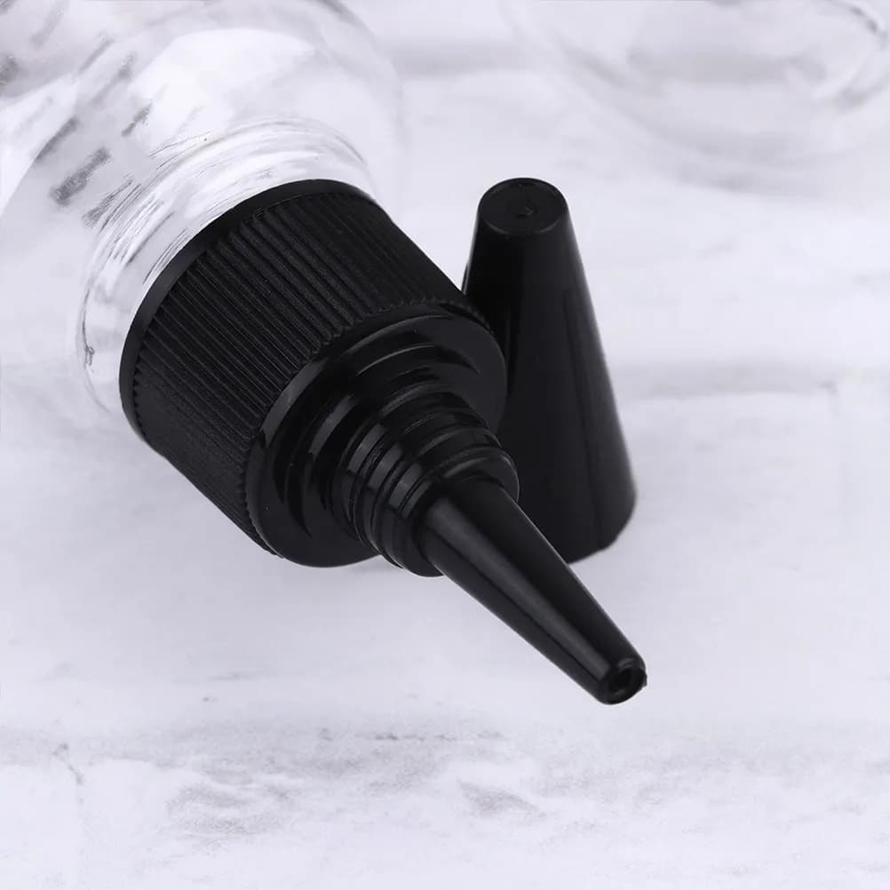 15 flaconi da viaggio trasparenti con punta comprimibile, flaconi contagocce da 50 ml, design graduato, a prova di perdite, per la pulizia degli oli essenziali