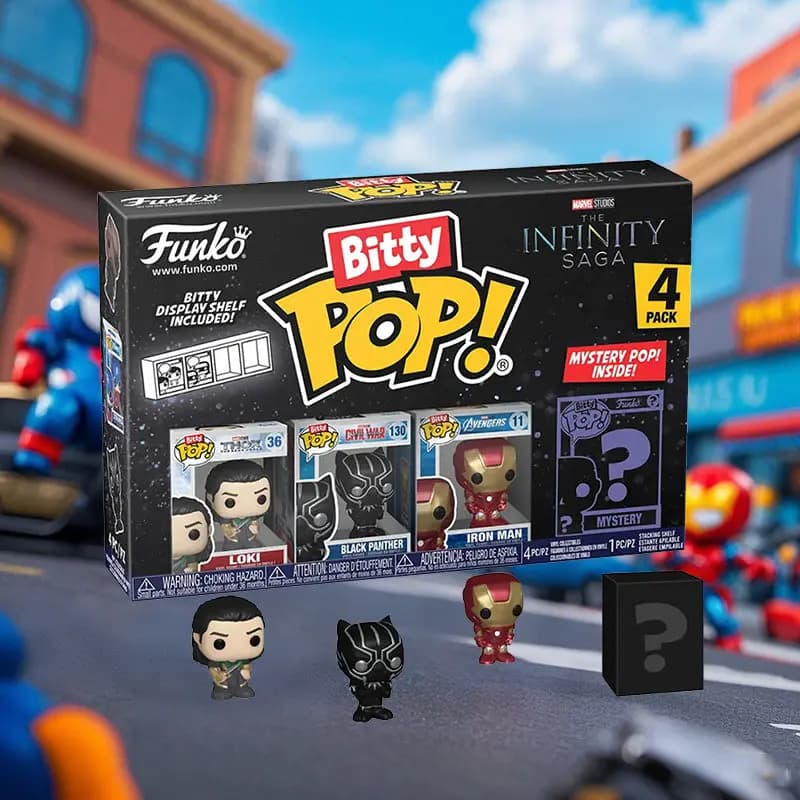 Funko Bitty Pop Marvel The Infinity Saga Mini Action Figure Blind Box Collectible Desktop Ornament Gift For Adult Fans