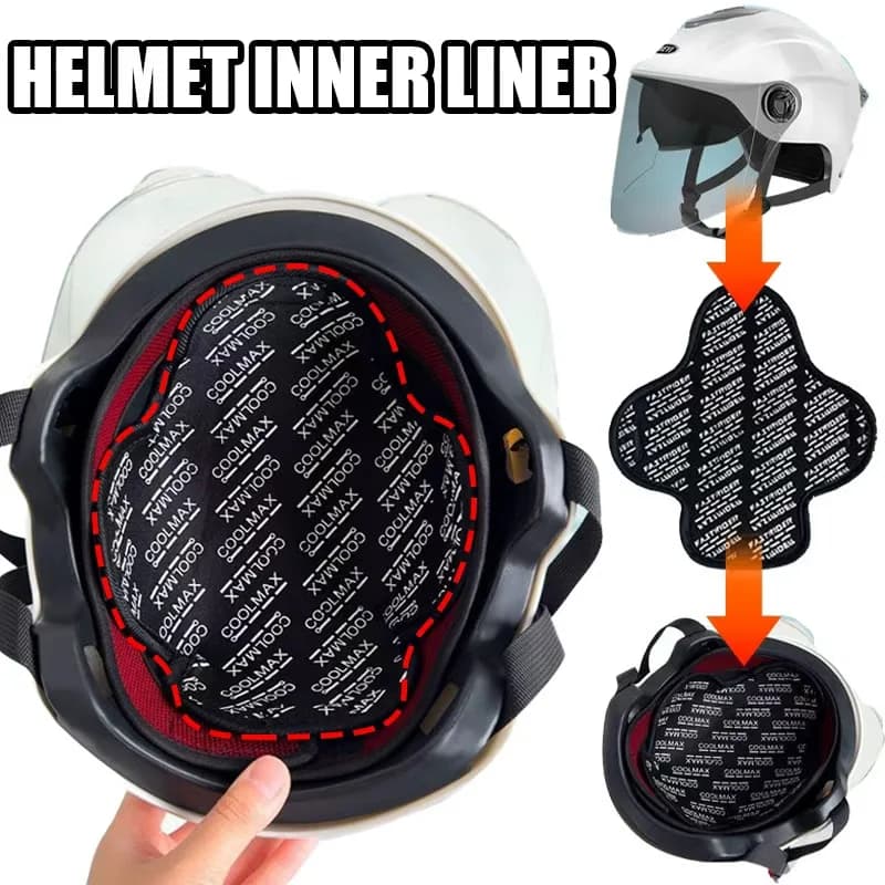 Fodera isolante per casco da bicicletta per moto traspirante ad asciugatura rapida che assorbe il sudore