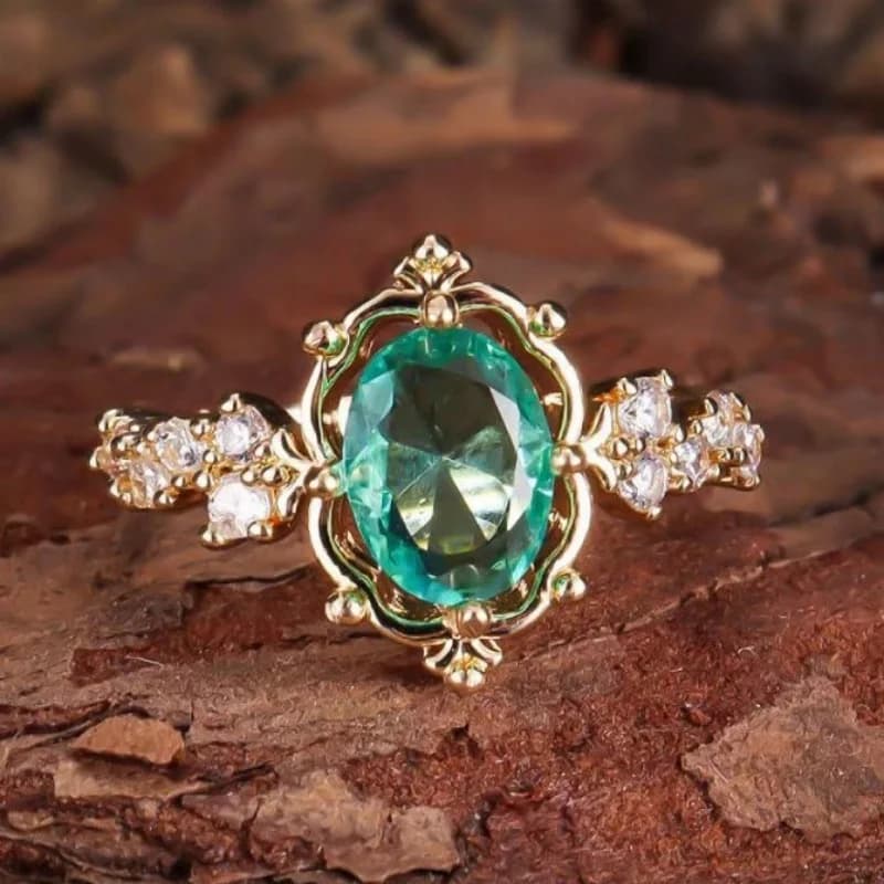 Design Personalizzato ed Elegante con Incastonatura di Zirconi, Anello dal Design Lussuoso e Leggero, Accessori di Gioielleria Trendy e Personalizzati