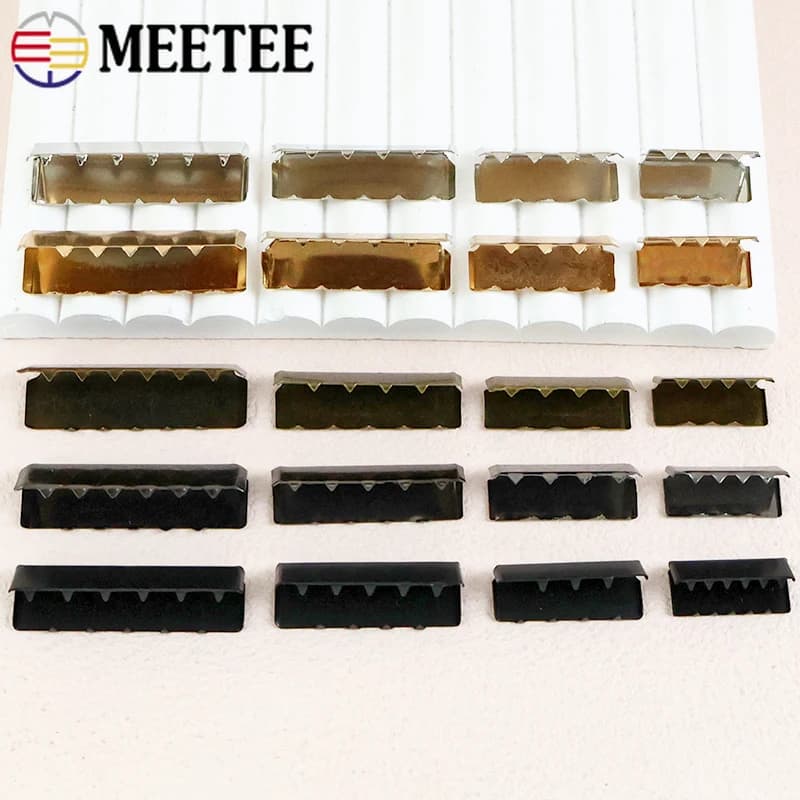 10/30/50 pezzi cinghia in metallo clip fibbia cintura cerniera coda fibbie portafoglio in pelle tappo terminale chiusura accessori hardware fai da te