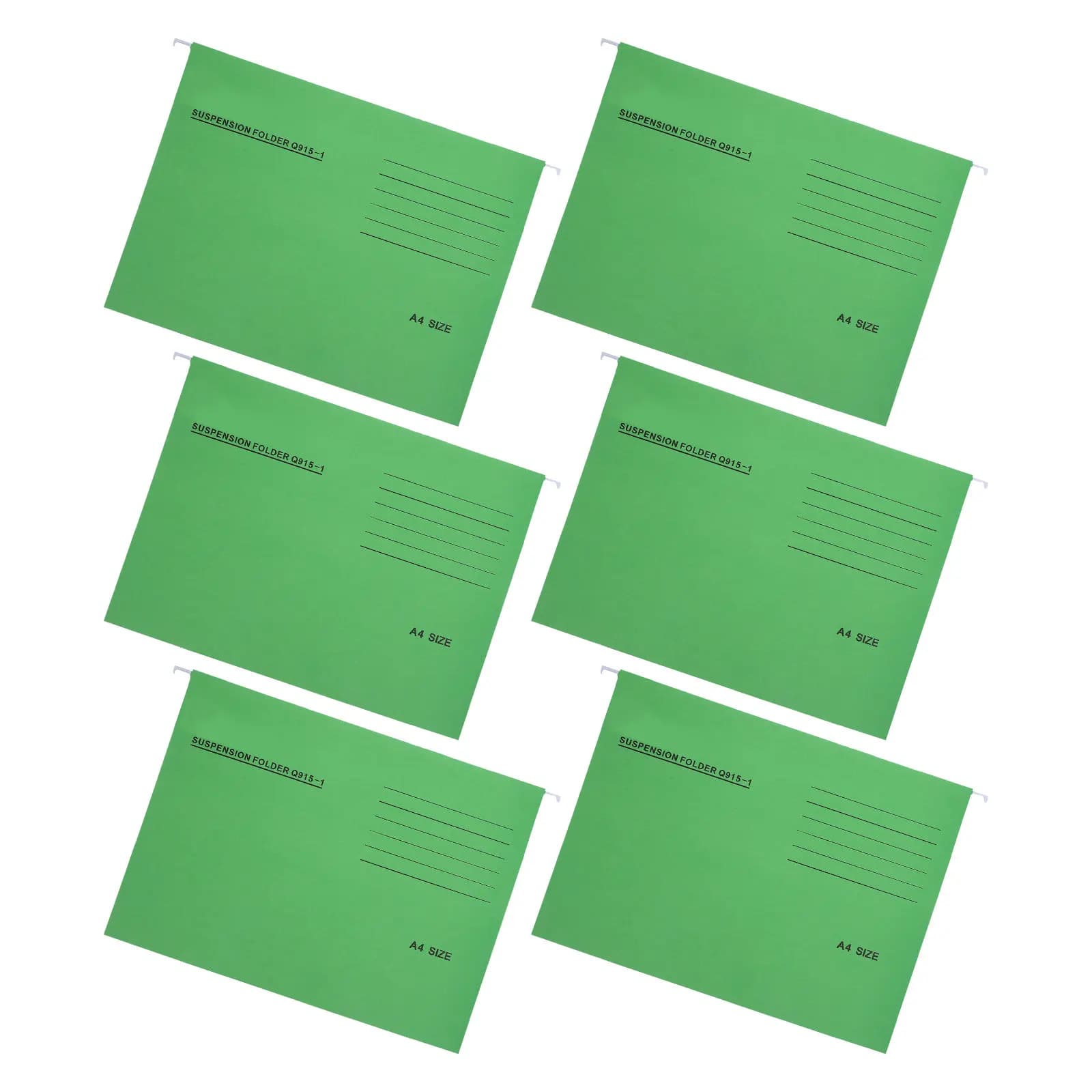 Set di 6 Portadocumenti Sospesi Colorati e Stabili per Organizzazione Ufficio, Porta Ricevute e Fatture, Cartella Multilivello