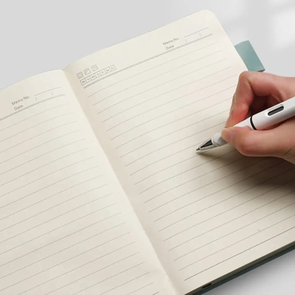 New PU Leather Magnetic Buckle Notebook Pen Holder Magnetic Buckle Lined Journal Deer Pattern Writing Diary