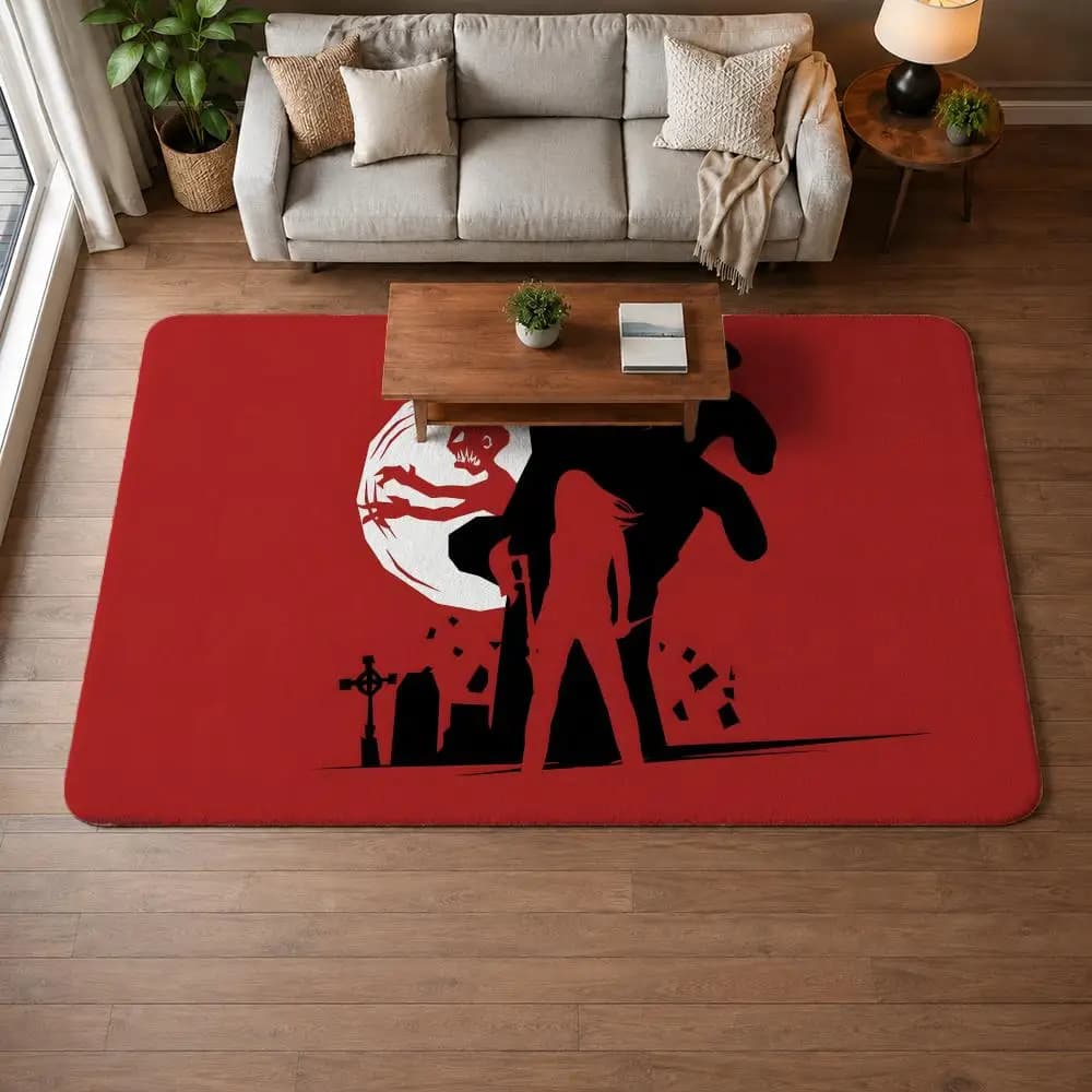 Show BBuffy the Vampire Slayer Floor Mat Non-Slip Door Mat,Bath Mat,Kitchen Mat,Super Absorbent Washable Rug for Entryway