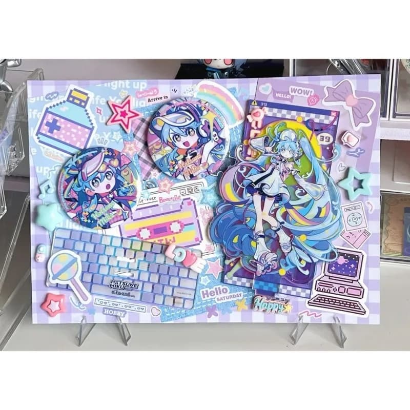 Hatsune Miku Acrilico Stand Figura Distintivo Hatsune Miku Progetto DIVA Anime Periferico Simpatico Cartone Animato Creatività Desktop Ornamento Nuovo