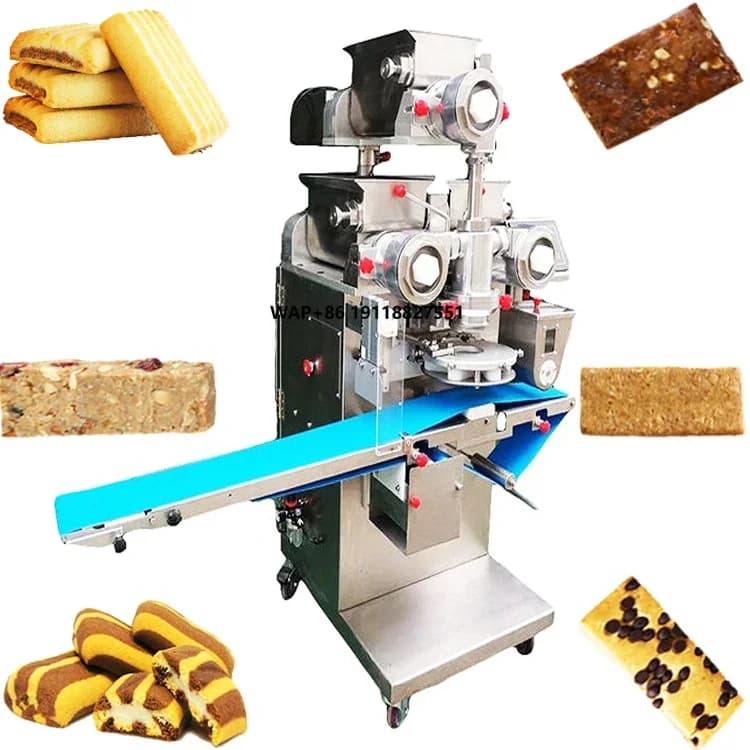 Macchina Automatica per la Produzione di Barrette di Datteri, Biscotti e Prodotti a Base di Cereali con Controllo PLC, Grado Alimentare, Fornitura Diretta dalla Fabbrica di Shanghai