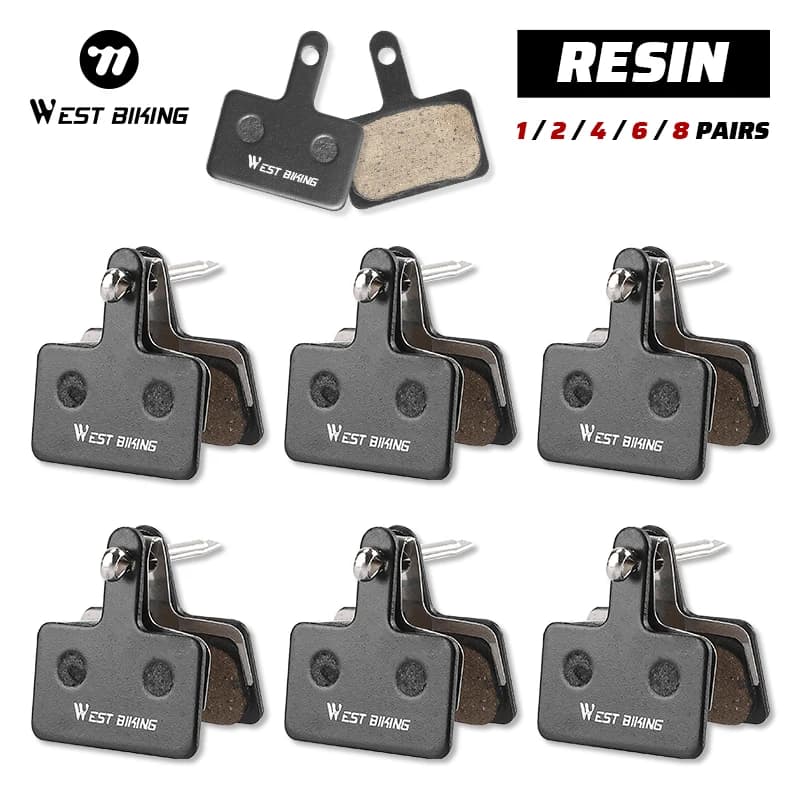 WEST BIKING Disco freno in resina per bicicletta 35*30,5mm per SHIMANO MT200 M515 M475 1/2/4/6/8 paia pastiglie freno bici durevoli