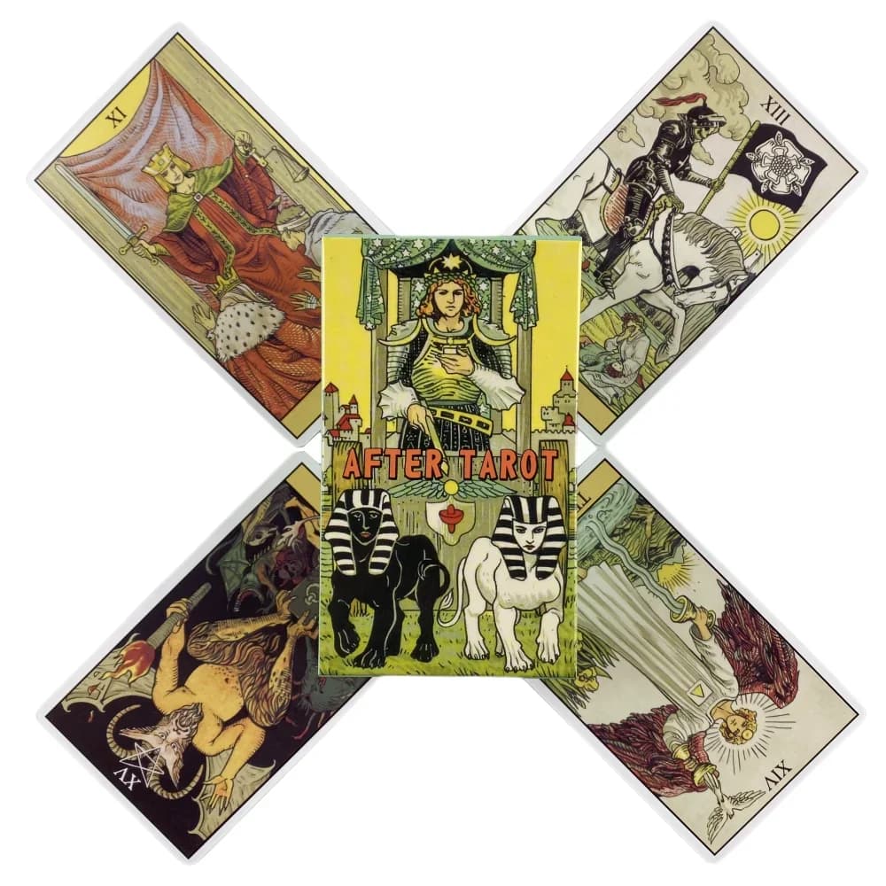 Carte dei Tarocchi Rider-Tarot: Mazzo da 78 Carte, Edizione Oracolo in Inglese, Visioni Divinatorie, Giochi da Tavolo