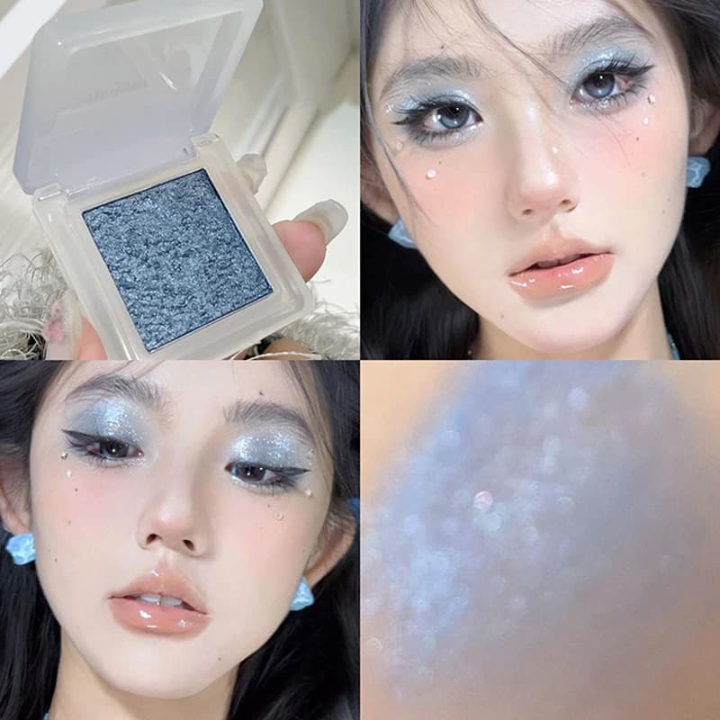 HERORANGE Ombretto Monocolore Effetto Camaleonte Altamente Pigmentato Glitter Shimmer Illuminante Viso Occhi Palette Trucco Impermeabile