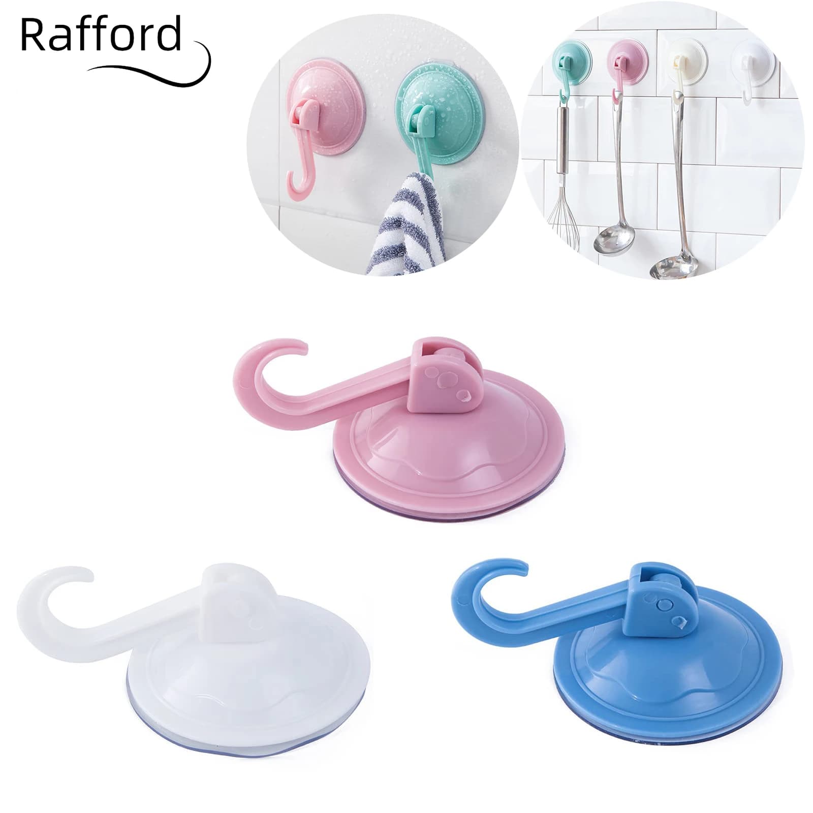 1 pz ventosa sottovuoto gancio resistente bagno soggiorno cucina gancio gancio ingresso PP gancio rack ventosa gancio ventosa ganci