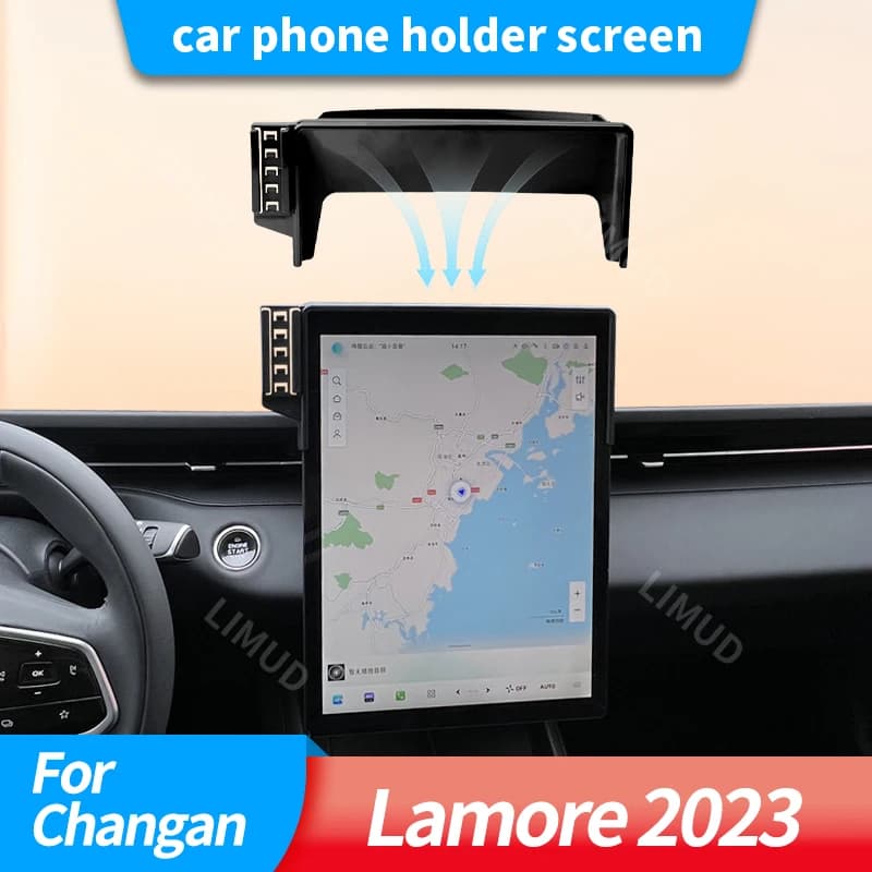 Supporto per Telefono da Auto con Base per Schermo, per Changan Lamore 2023, Supporto di Ricarica Wireless, Accessori per Auto