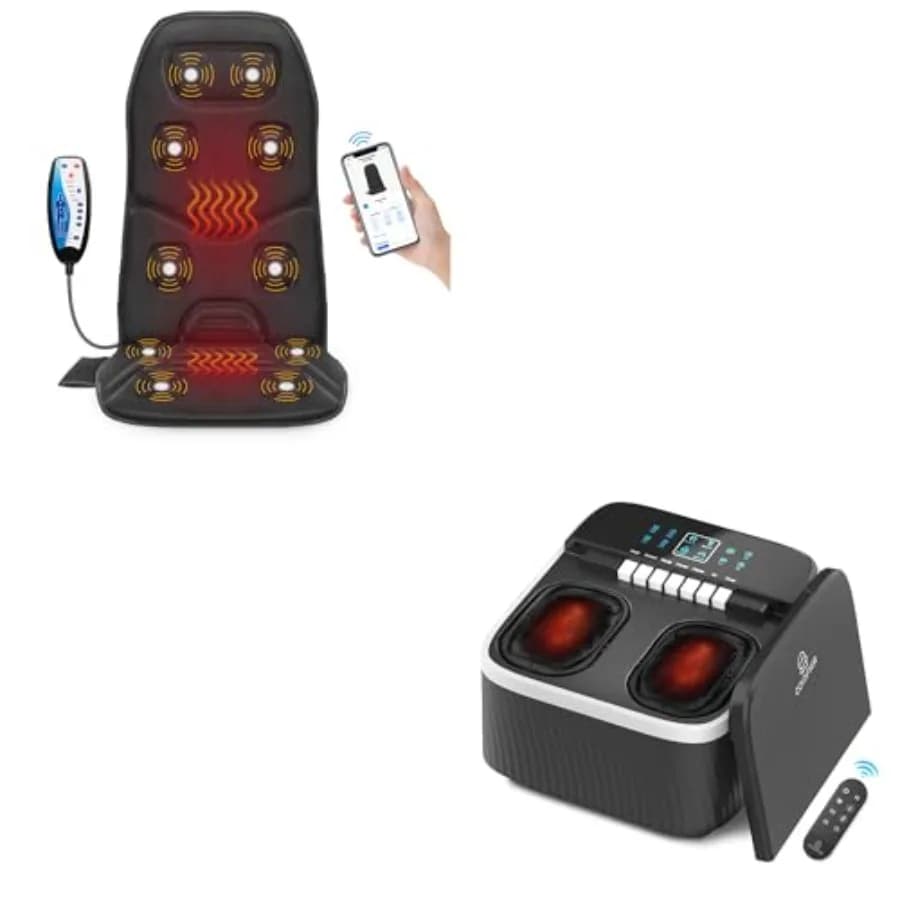 Massaggiatore per Piedi COMFIER con Cuscino Massaggiante per Uso Domestico, Design Ergonomico Nero per Relax e Sollievo dal Dolore