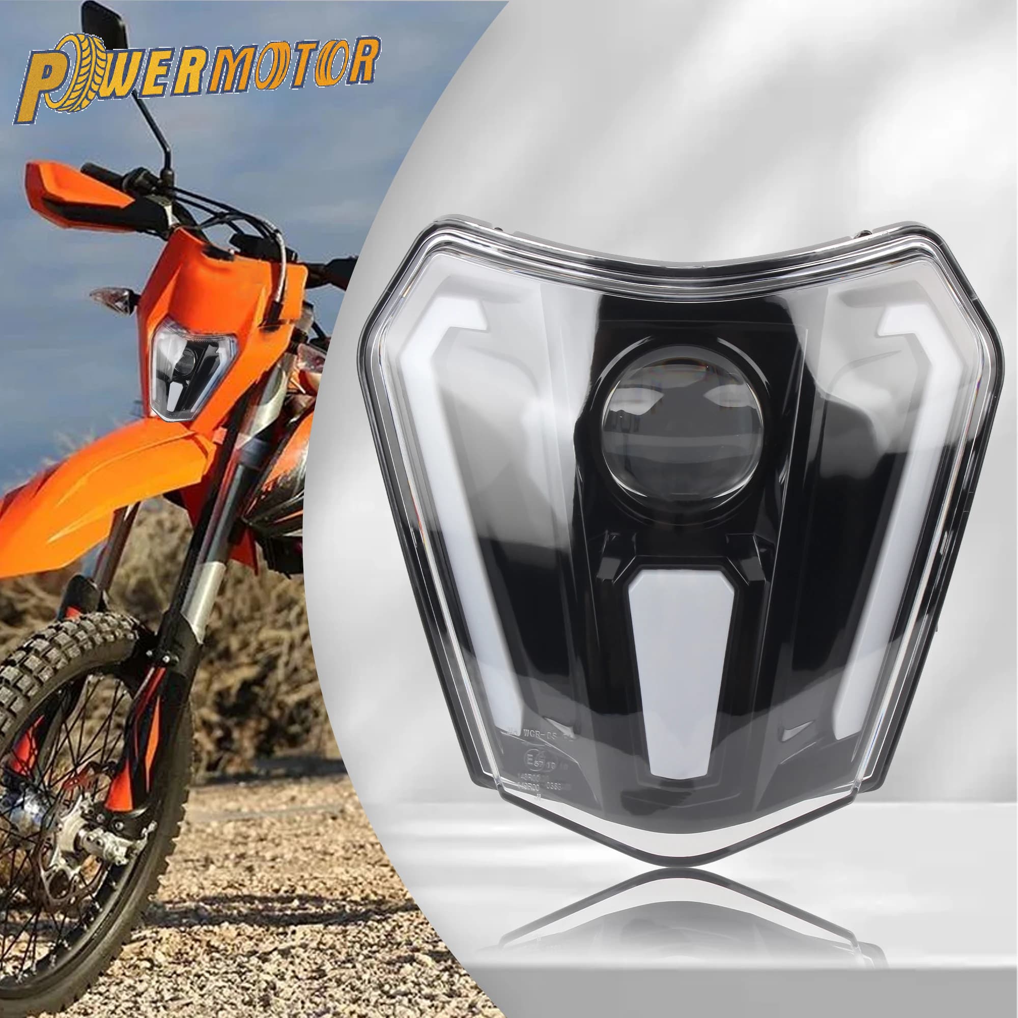 LED Faro Del Motociclo DRL Luce Per KTM EXC XC SX MX 125 250 300 450 Universale Supermoto HD Faro Motocross Accessori