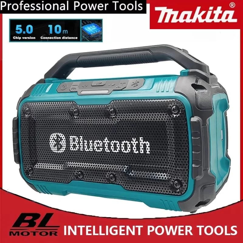 Altoparlante Bluetooth Senza Fili Makita, Diffusori Surround Portatili, Subwoofer a Doppio Canale, Compatibile con Batteria 18V