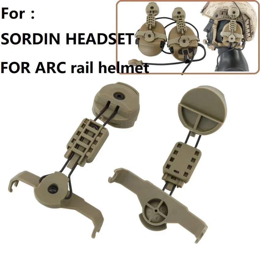 Cuffie elettroniche Supporto per cuffie Adattatore per binario ARC per cuffie tattiche MSA SORDIN Protezione dell'udito Cuffie da caccia da tiro
