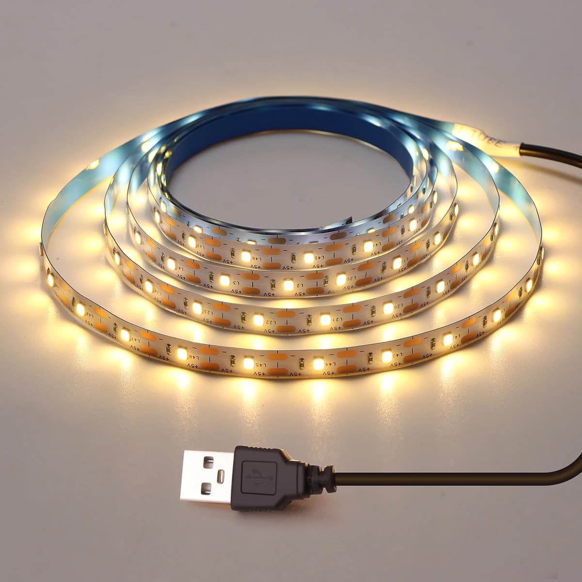 5V 1M 2M 3M 4M 5M Cavo USB di Alimentazione LED lampada a striscia SMD 3528 Lampada da scrivania di Natale Decor nastro per TV Illuminazione di sfondo