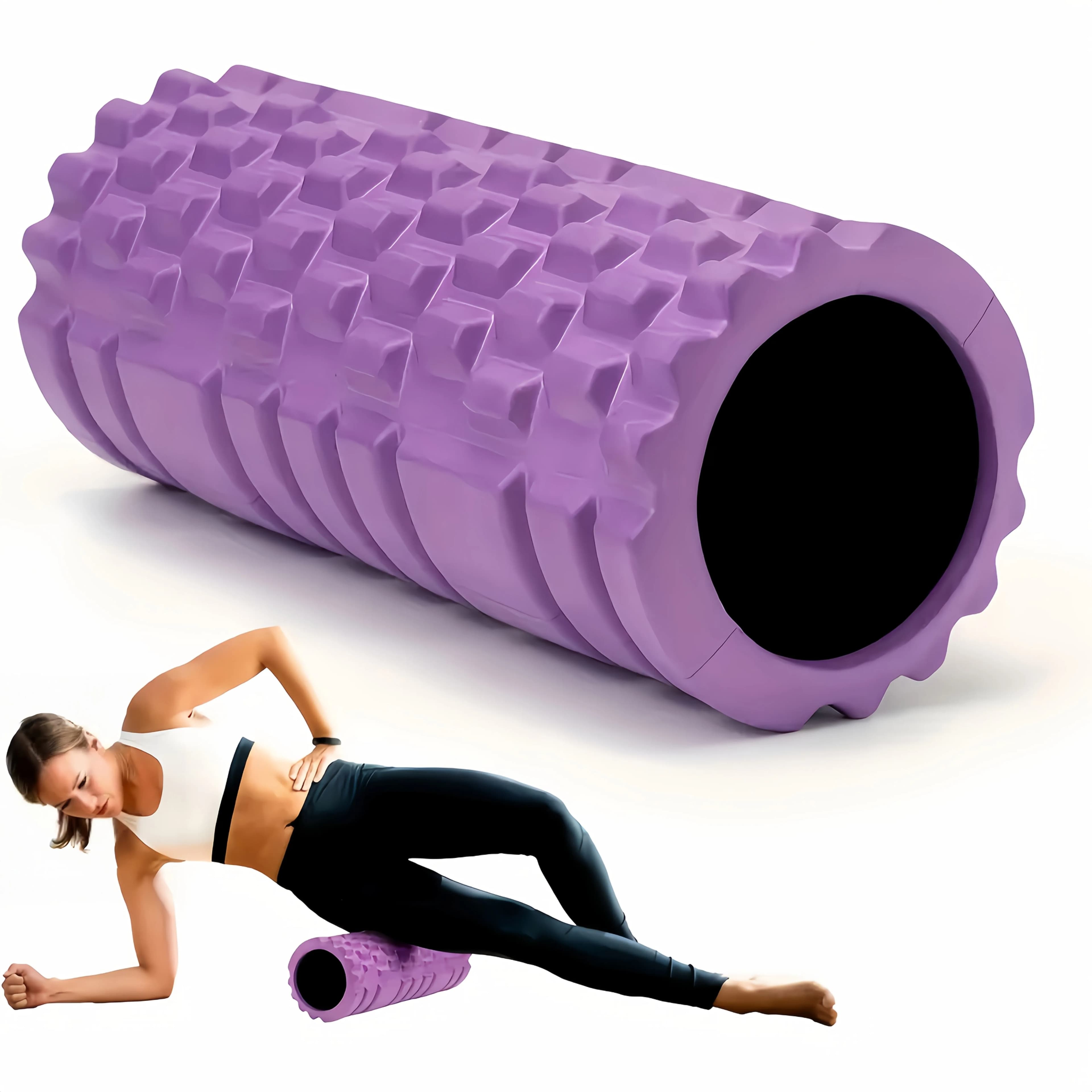 1 Foam roller Yoga Column Fitness Yoga Foam Roller EVA Yoga Stick for deep tissue massage roller, suitable for back and legs muscles