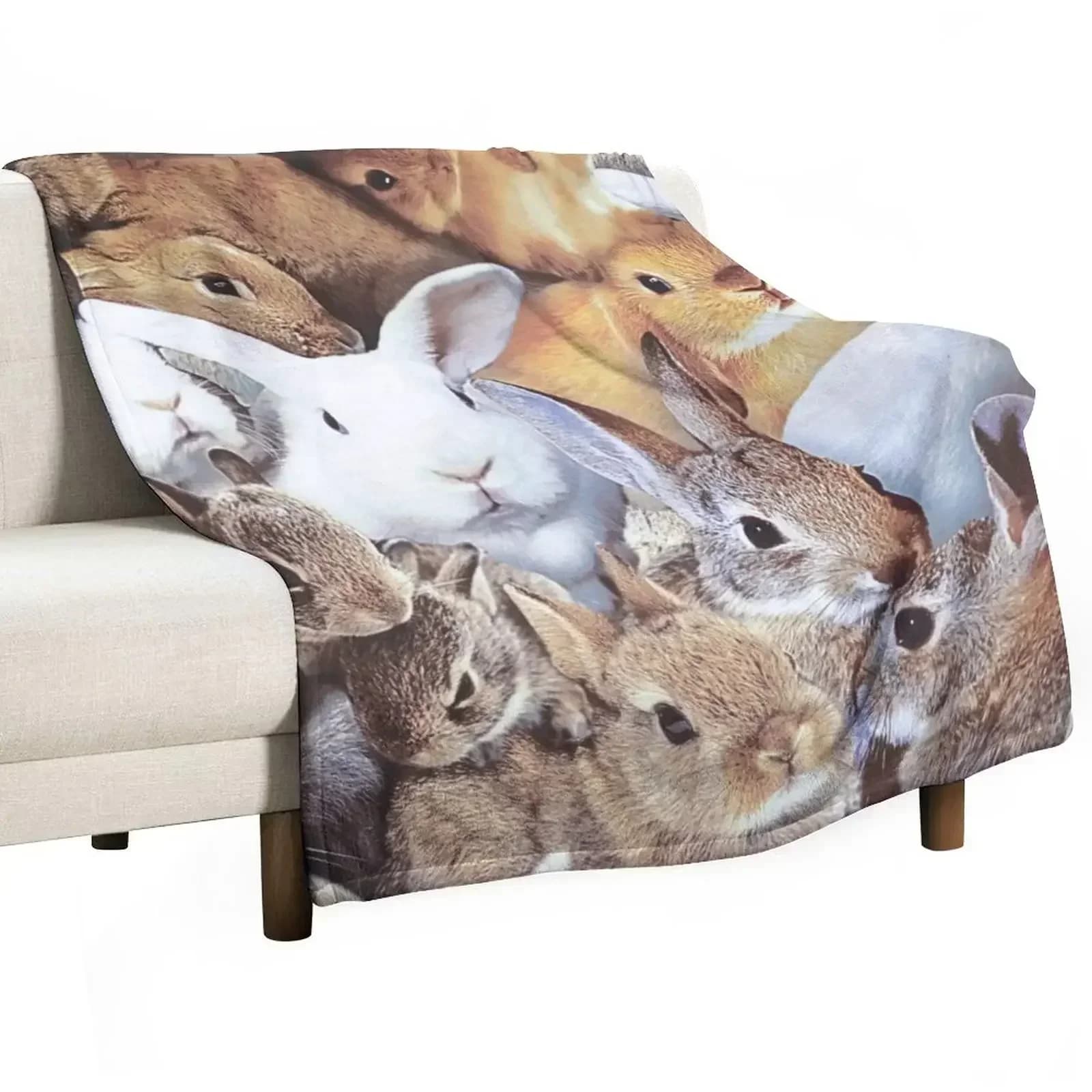Rabbits Throw Blanket Decorative Beds Comforter blankets ands Sleeping Bag Summer Bed covers Blankets