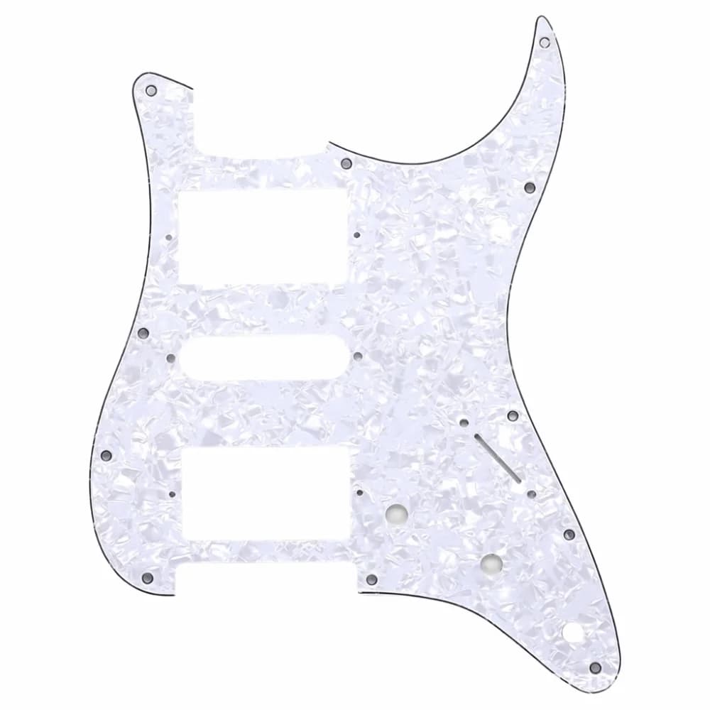 Fashion White Pearl Color And Black Electric Guitar Pickguard PVC Material PVC Pick Guard Pick Guard Scratch For Electric Guitar