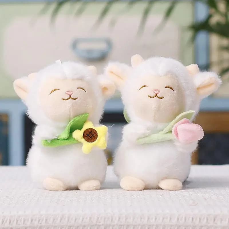 /Vly/Soft Fluffy Sheep Plush Keychain With Comfortable Touch For Bag Decoration Kids Birthday Gift Cute