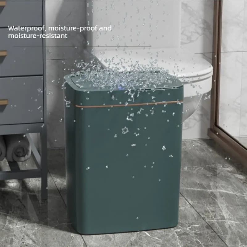 Automatic sensing trash can - Office, Home, Bedroom, Living Room, Kitchen. With lid. Large capacity. Intelligent trash can.