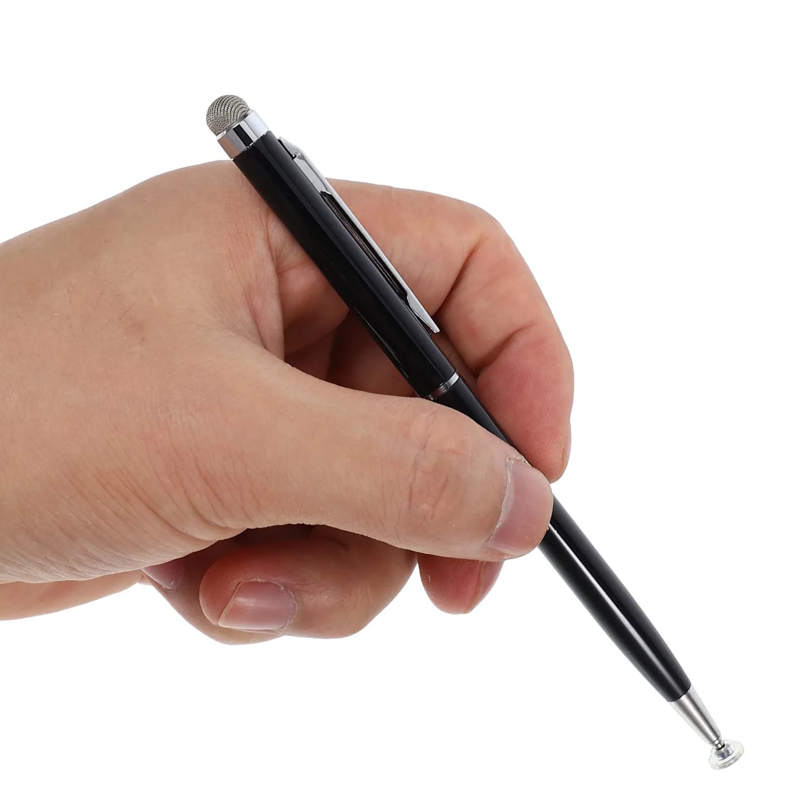 Penna Stilo Capacitiva Universale con Punta in Tessuto ad Alta Precisione per Smartphone e Tablet, Doppia Funzione, Stilo Portatile per Disegno