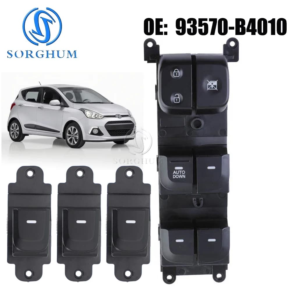 SORGHUM Elettrico Master Finestra Interruttore Pulsante 93570-B4010 Per Hyundai i10 Doctor 10 Luoghi Orecchio 1.0 sx 2013 2014 2015 2016 2017