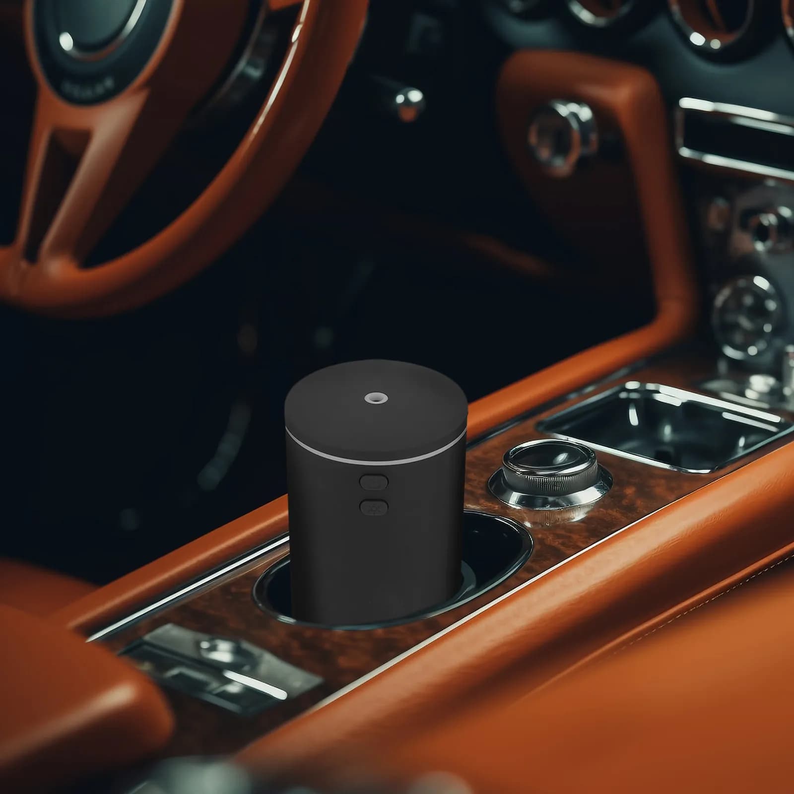 1 set di umidificatori portatili per auto, alimentati tramite USB, piccoli umidificatori per veicoli, desktop, uso domestico, purificatore d'aria idratante per la pelle con LED