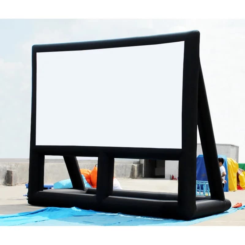 Schermo gonfiabile per esterni con schermo d'aria da 14 piedi, attrezzatura per cinema all'aperto, schermo gonfiabile per proiettore di film