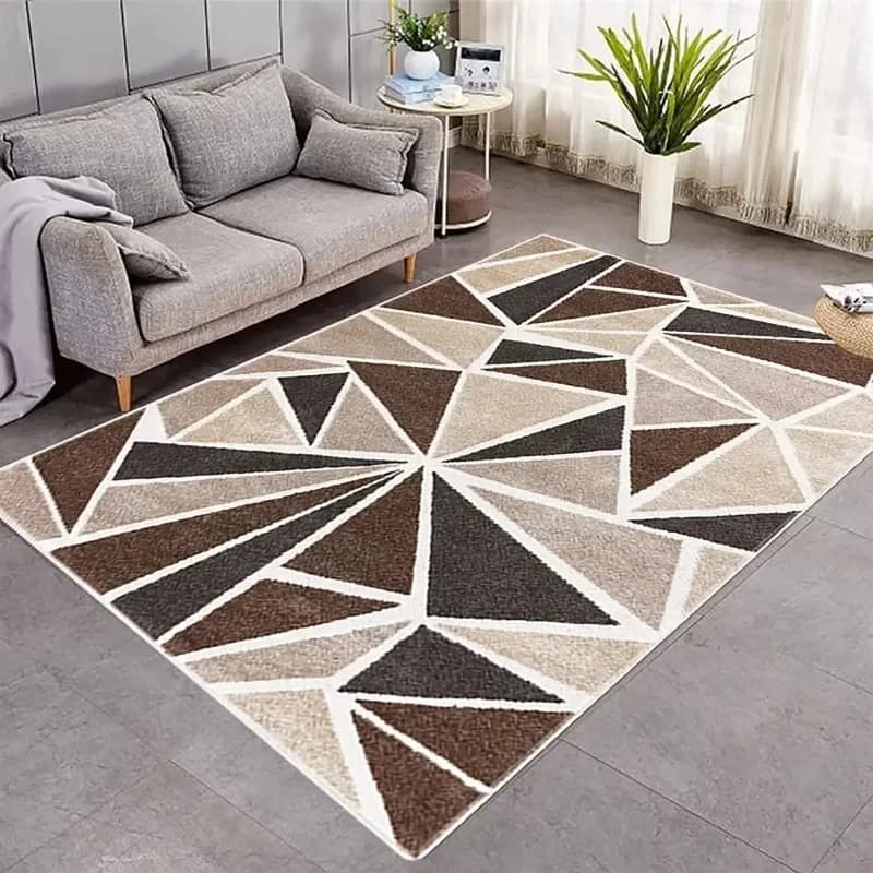 Tappeto Moderno Astratto Geometrico VIKAMA Antiscivolo Lavabile Morbido per Soggiorno Camera da Letto Ufficio Cucina Arredamento Casa