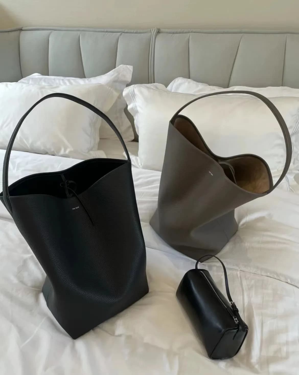 Borsa in Pelle di Vacchetta per Autunno e Inverno: Borsa a Tracolla Capiente, Resistente e Traspirante per Donne, Borsa a Secchiello Monospalla