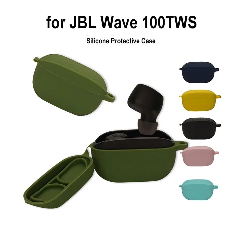 Custodia per auricolari wireless antiurto Custodia morbida per cuffie impermeabile Trasparente antipolvere per custodia per auricolari wireless JBL Wave 100TWS