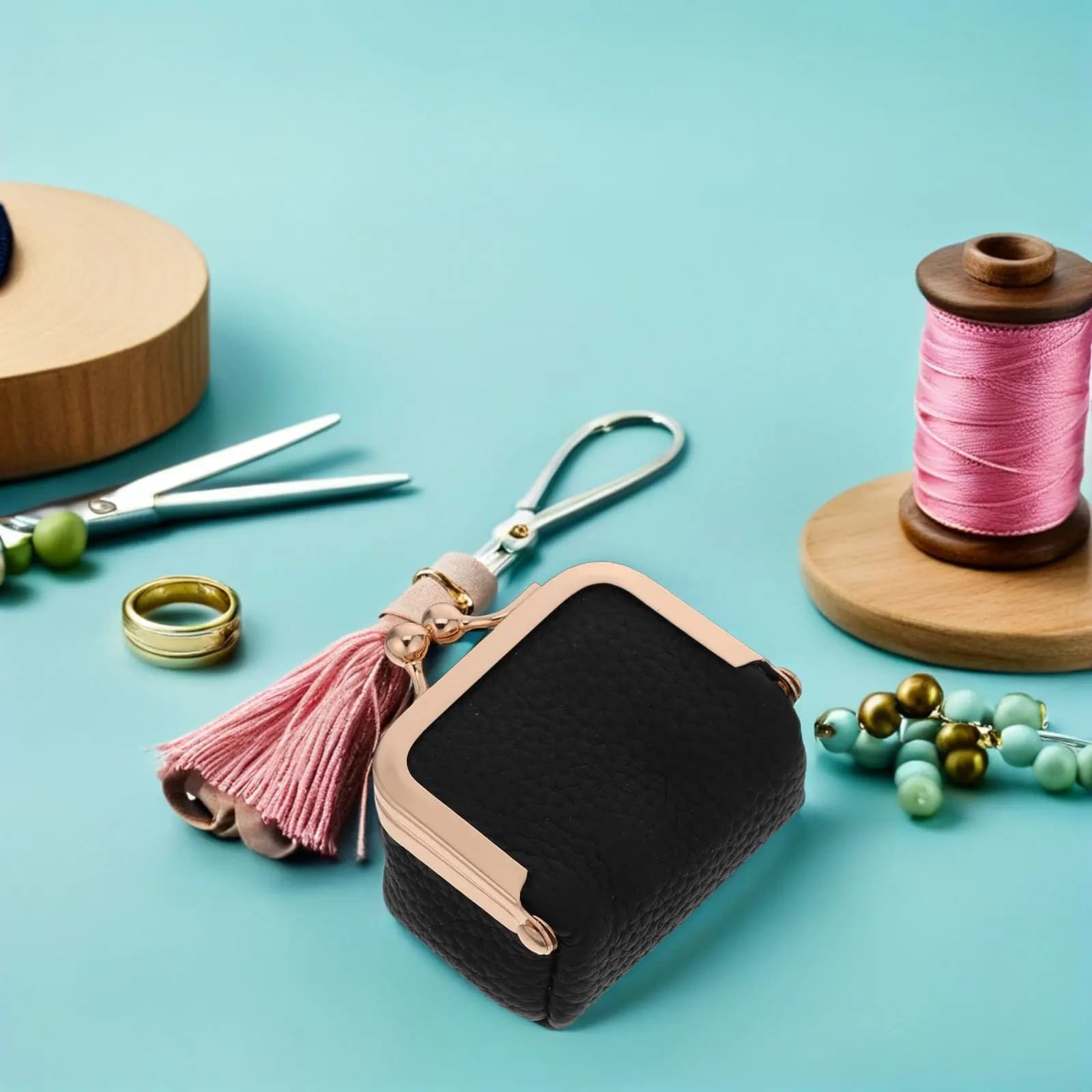 Mini Portagioie Stile Vintage, Organizzatore da Viaggio per Orecchini, Anelli, Collane e Bracciali, Compatto e Protettivo
