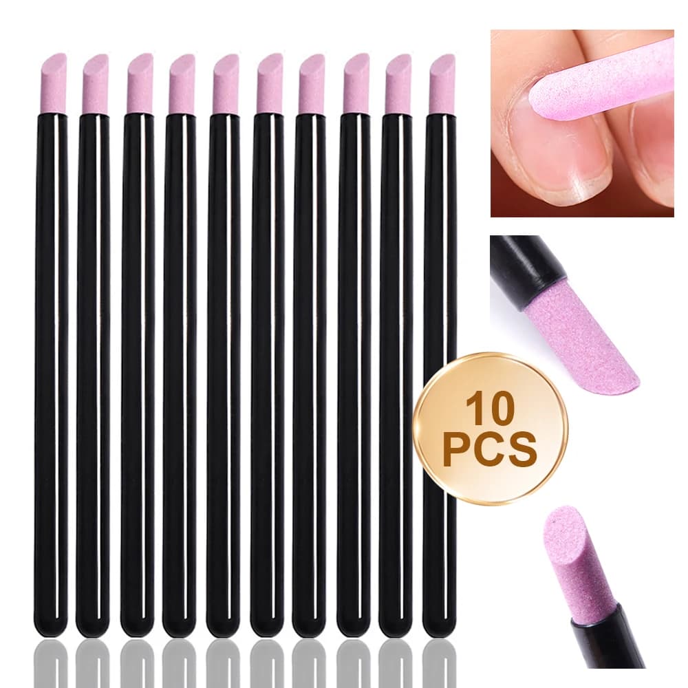 Nail File Holder with Quartz Stone Remover for Cuticles Remover for Dead Leather Perfect Gift Portable and Light Manicure Tools