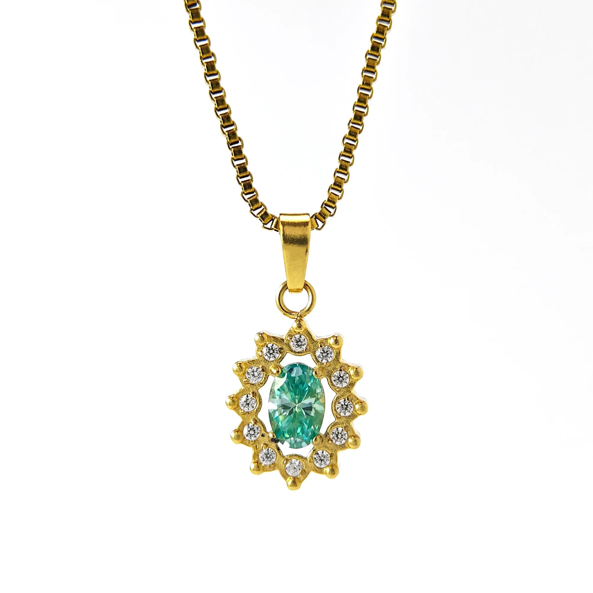 Collana con Pendente in Moissanite Sintetica da 0,5 Carati, Simbolo di Celebrazione Anniversario