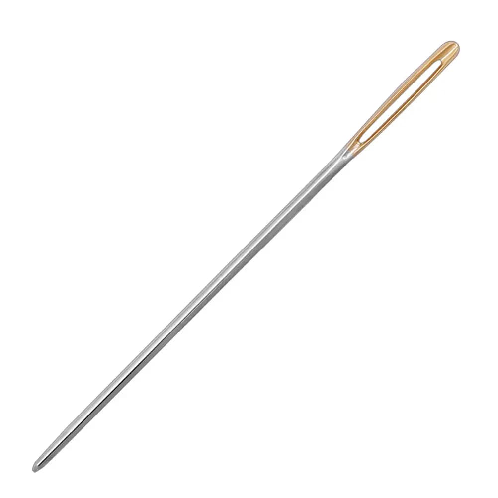 Set di 9 Aghi a Testa Tonda con Occhiello Grande in Acciaio Inossidabile Premium Antiruggine per Lavori a Maglia, Uncinetto, Cucito e Punto Croce